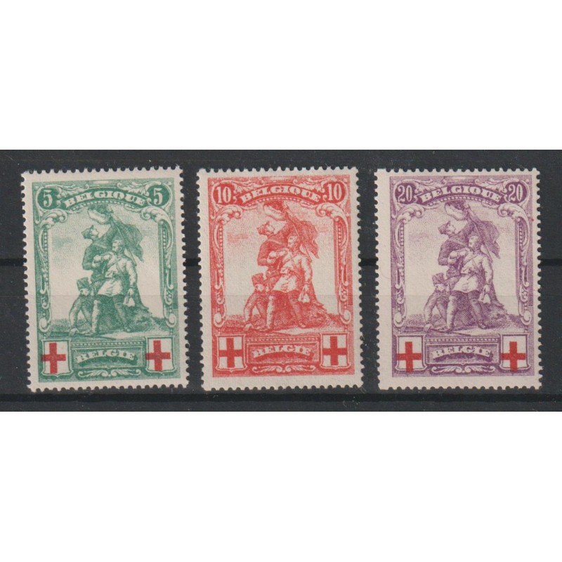 1914 - COB 126/8** - SCOTT B28/30 - MNH