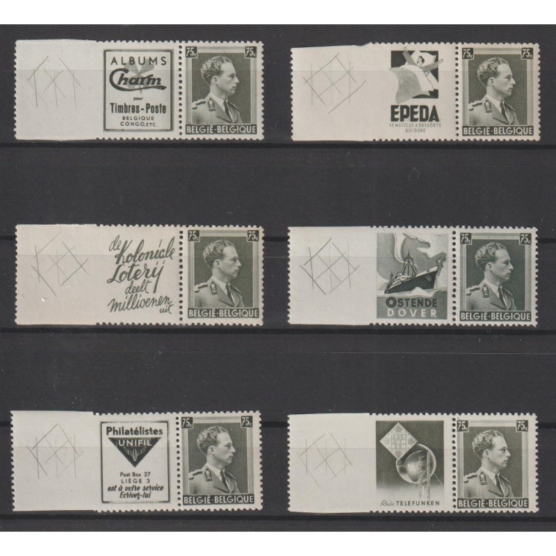 1938/9 - PUBS - COB PU115/20** - MNH