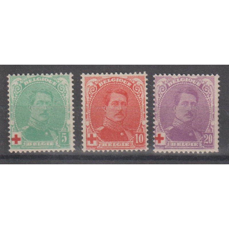 1914 - COB 129/31** - Scott B25/7 - MNH