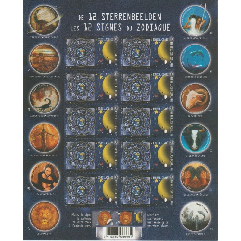 2010 - COB B118** - SCOTT 2484 - Booklet - Signs of the Zodiac - MNH