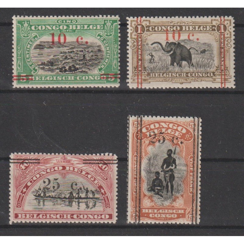 1922 - Congo - COB 100/3** - SCOTT 80/81 + 84/85 - MNH