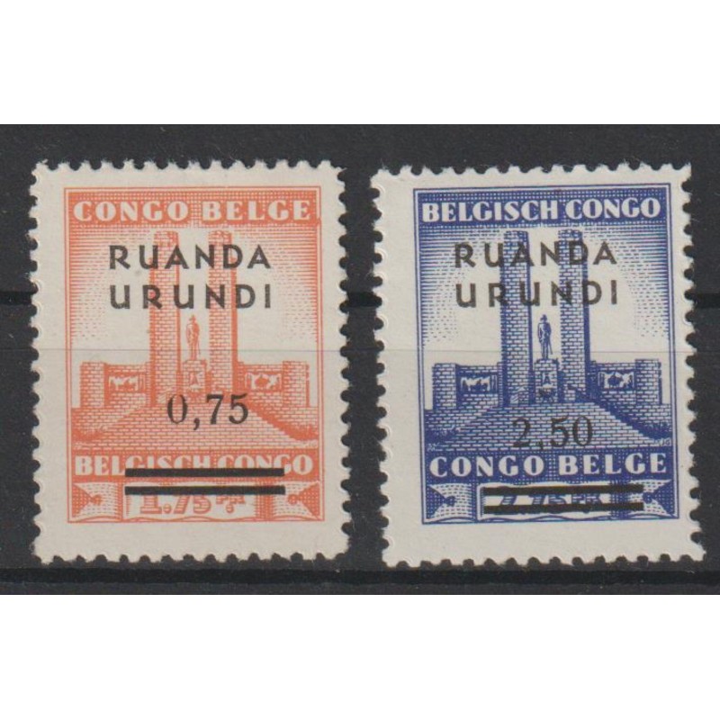 1942 - Ruanda-Urundi - COB 124/5* - MH