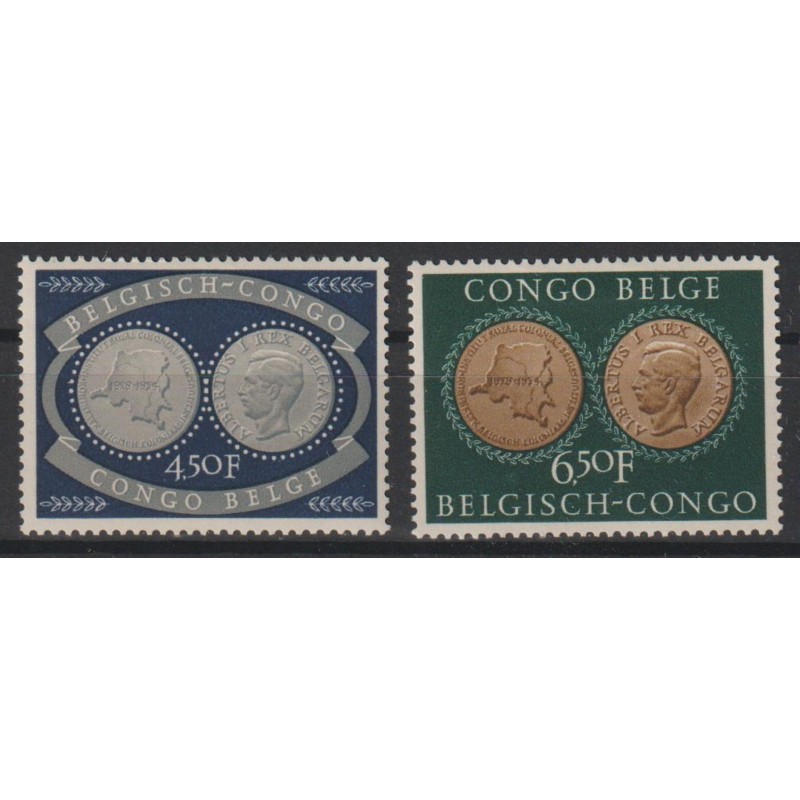 1954 - CONGO - COB 327/8* - SCOTT 288/9 - MH