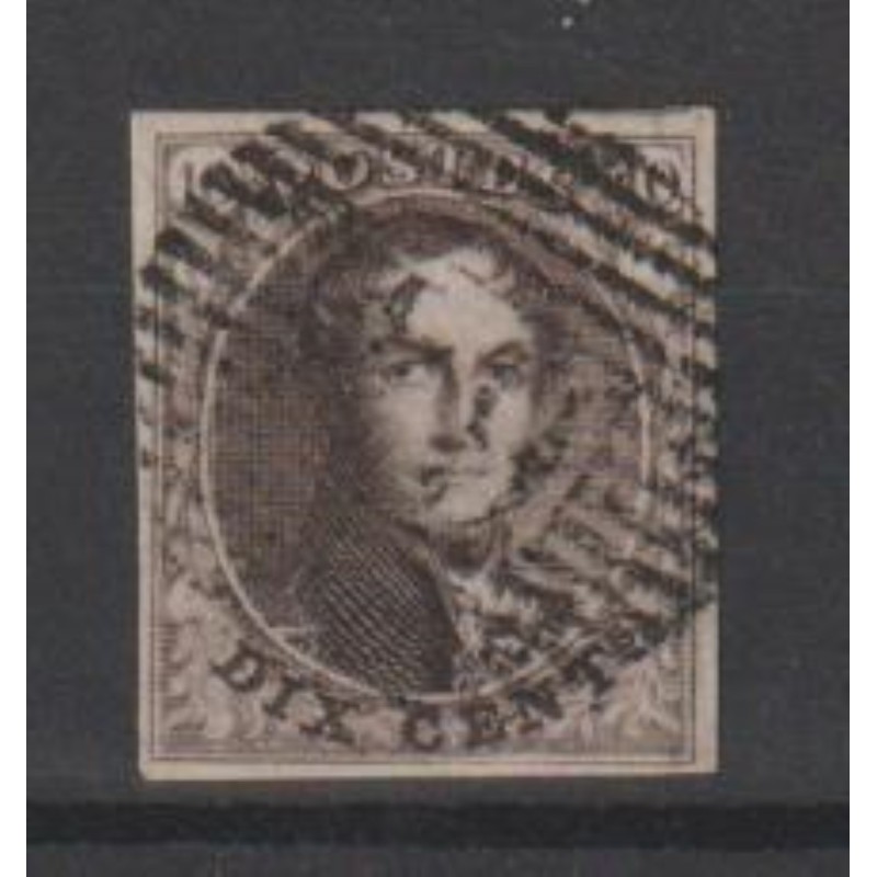 1849/50 - COB 3A - SCOTT 3 - Watermark framed - Canceled P.64-Jemeppe - Superb