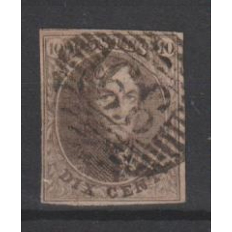 1861 - COB 10 - SCOTT 10 - Size 22mm high - Canceled P.89-Nivelles