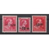 1946 - COB 724a/c** - SURCHARGED -10% - MNH