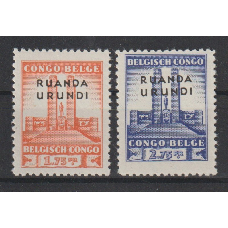 1941 - RUANDA-URUNDI - COB 122/3** - MNH