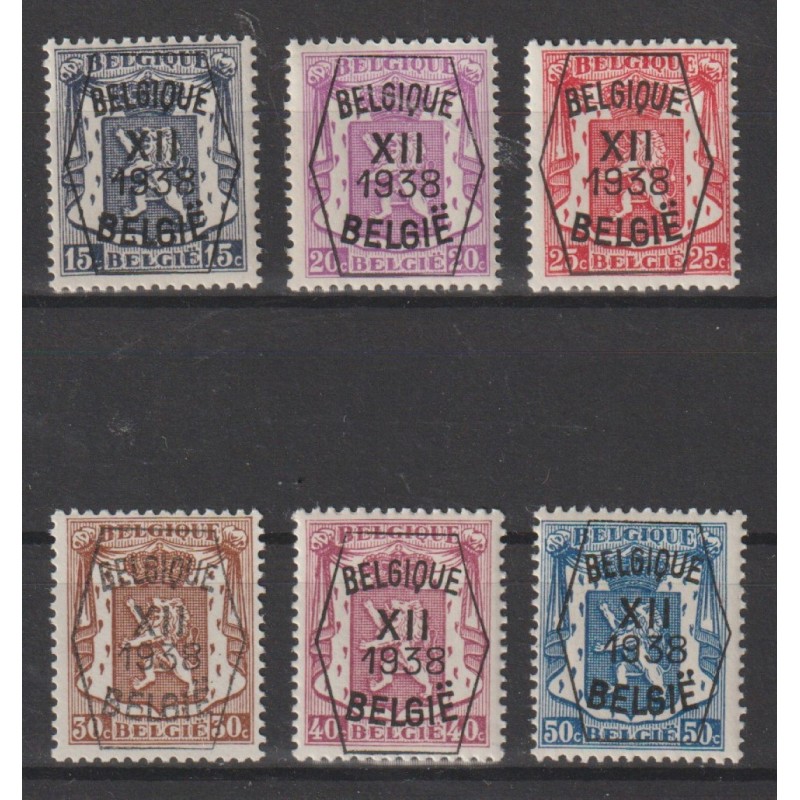 1938 - COB PRE399/404** - 12 - MNH