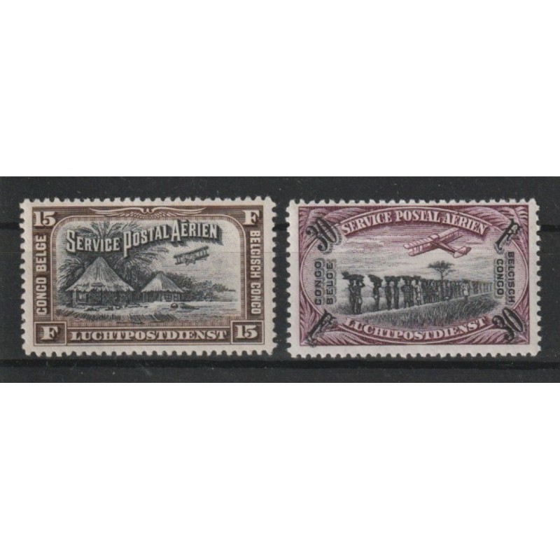 1930 - CONGO - Air Post - COB PA5/6** - Scott C5/6 - MNH