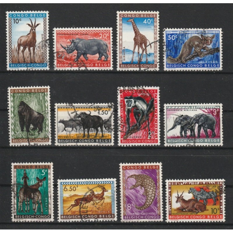 1959 - CONGO - COB 350/61 - SCOTT 306/17