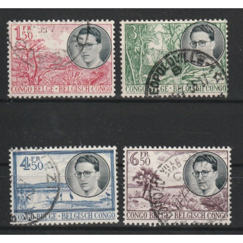 1955 - CONGO - COB 333/6 - SCOTT 294/7