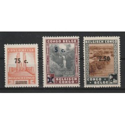 1941 - Congo - COB 225/7**...