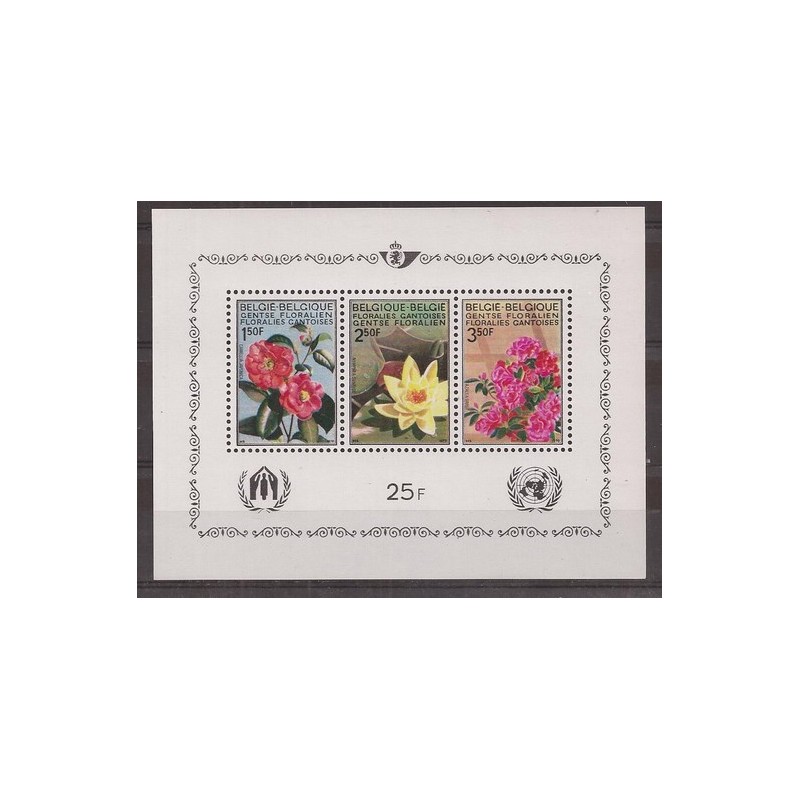 1970 - COB BL47** - Scott 734a/6a - Flower Exhibition - MNH