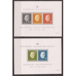 1976 - COB BL50/1** - Scott 951/2 - Baudouin - MNH