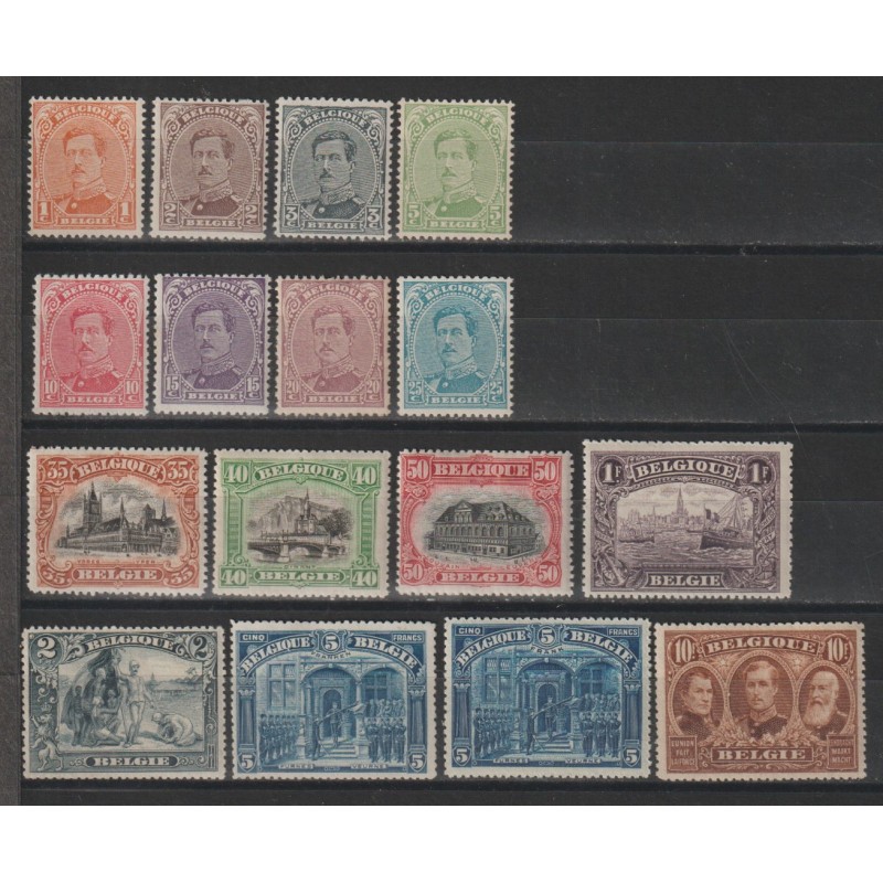 1915 - COB 135/49** + 183** - SCOTT 108/22 + 138 - MNH